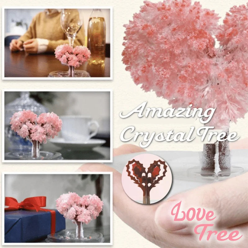 Mini DIY Growing Tree Paper Sakura Crystal Trees