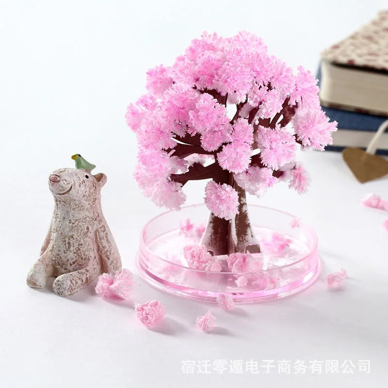 Mini DIY Growing Tree Paper Sakura Crystal Trees