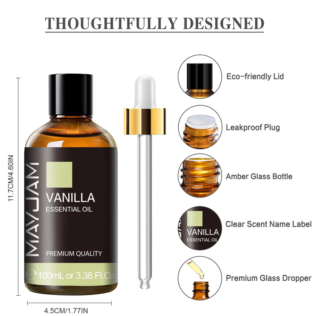  100ML Pure Natural Plants Essential Oil for Humidifiers Aromatic Diffuser 