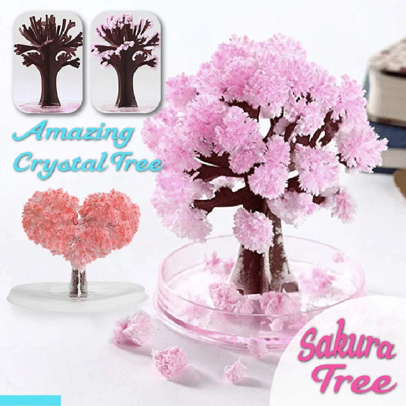 Mini DIY Growing Tree Paper Sakura Crystal Trees