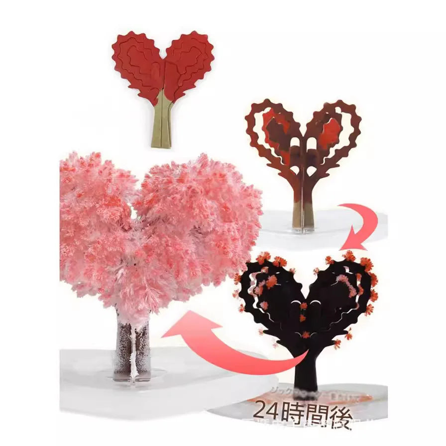 Mini DIY Growing Tree Paper Sakura Crystal Trees